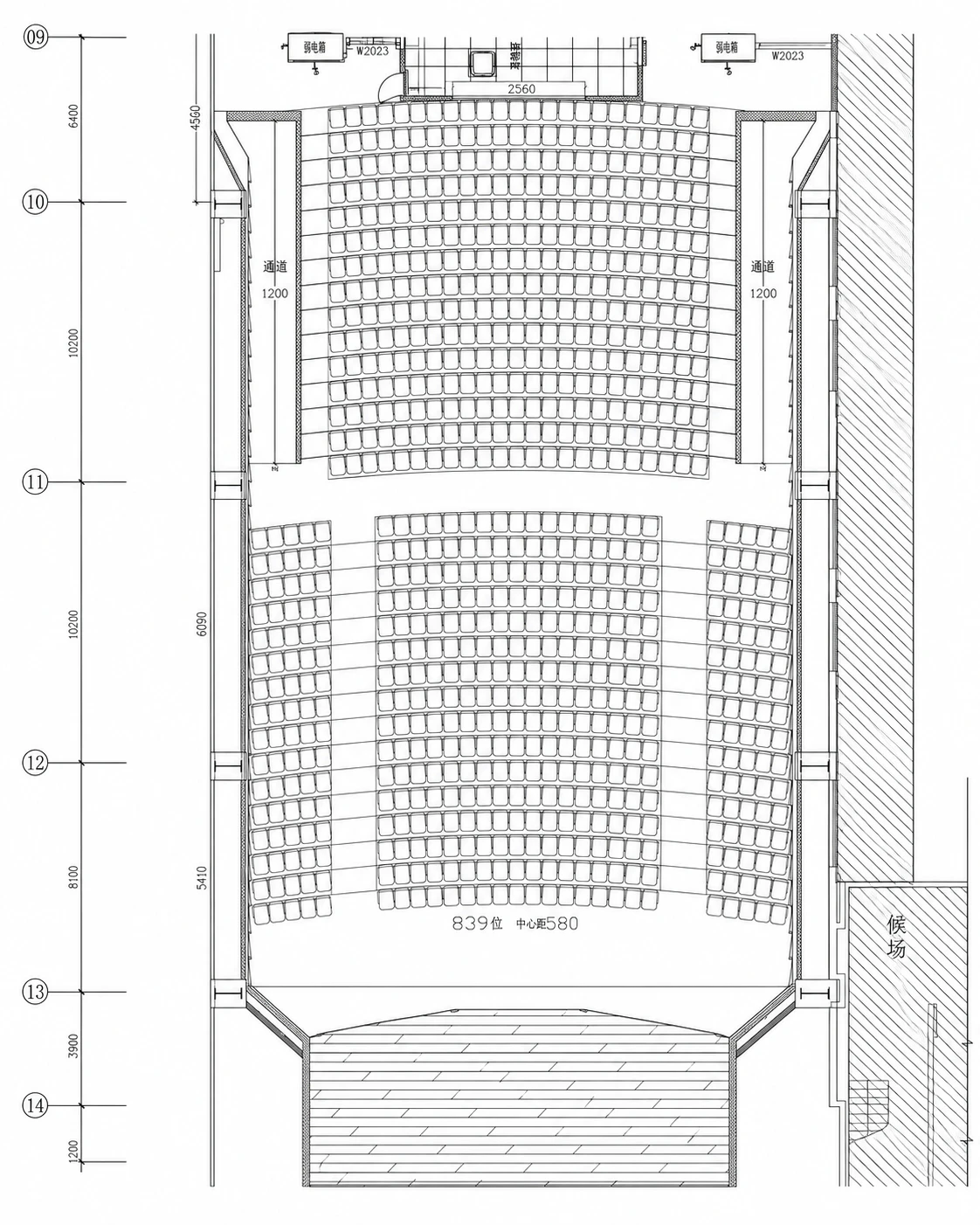 Auditorium layout and CAD planning support