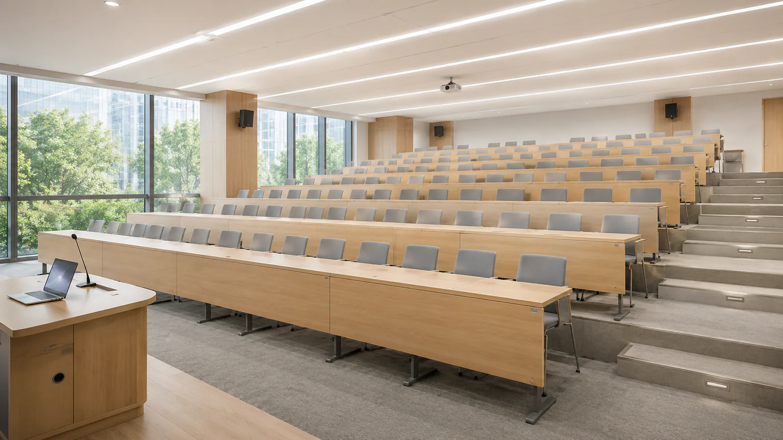 Tiered education seating